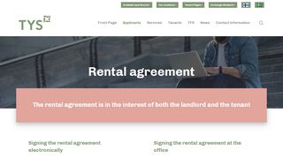 
                            8. Signing the Rental Agreement - Turun Ylioppilaskyläsäätiö