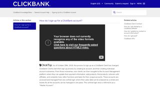 
                            1. Signing Up For a ClickBank Account – ClickBank Knowledge Base