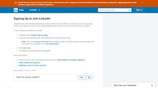 
                            4. Signing Up to Join LinkedIn | LinkedIn Help