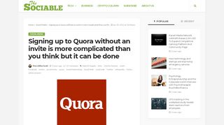
                            7. Signing up to Quora without an invite is more complicated than you ...