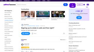 
                            4. Signing up to xtube is safe and free right? | Yahoo Answers