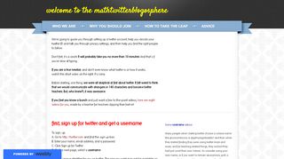 
                            9. Signing Up with Twitter - welcome to the mathtwitterblogosphere