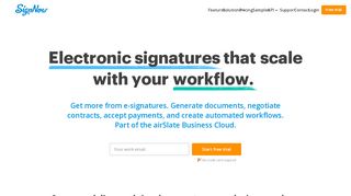 
                            12. SignNow: Electronic Signatures