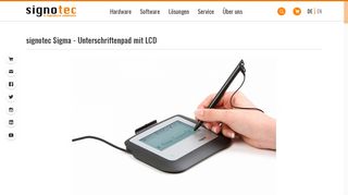 
                            7. signotec Sigma - Unterschriftenpad mit LCD | signotec GmbH