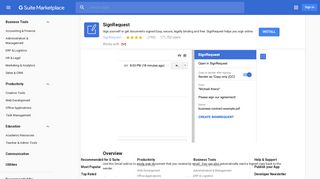 
                            6. SignRequest - G Suite Marketplace - Google