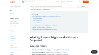 
                            5. SignRequest - Integration Help & Support | Zapier