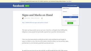 
                            8. Signs and Marks on Hand | Facebook