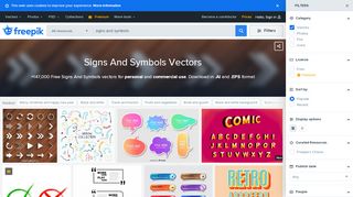 
                            2. Signs And Symbols vectors, +121,000 free files in .AI, .EPS format