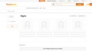 
                            3. Signs | Ralali.com