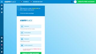 
                            3. Signup - Cam Place