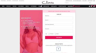 
                            3. Signup - Clovia