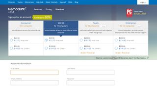 
                            2. Signup for a Consumer account - RemotePC