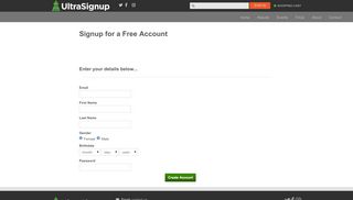 
                            2. Signup for a Free Account - UltraSignup