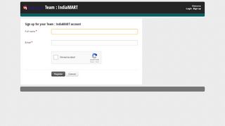 
                            5. Signup for a new account : Team : IndiaMART