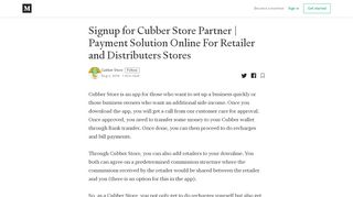 
                            13. Signup for Cubber Store Partner | Payment Solution Online For ...
