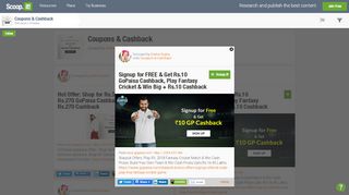 
                            9. Signup for FREE & Get Rs.10 GoPaisa Cashbac... - Scoop.it