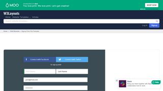 
                            4. Signup Form Flat Template by w3layouts