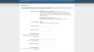 
                            3. Signup Form - MMOViper