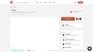 
                            3. Signup! - Get text messages (SMS) when users sign ... - Product Hunt