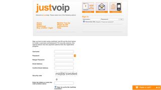 
                            3. signup - JustVoip