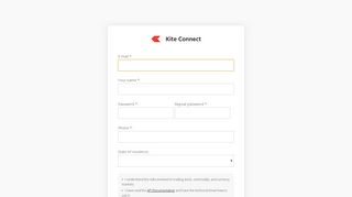 
                            1. Signup / Kite Connect developer