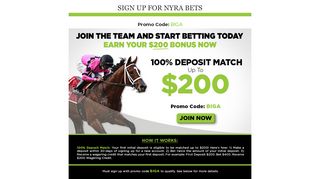 
                            10. Signup Landing Content | NYRA Bets | NYRA Bets