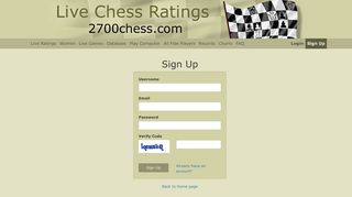 
                            12. Signup - Live Chess Ratings