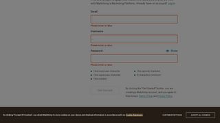 
                            5. Signup - MailChimp Login