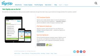 
                            1. SignUp on the Go! | SignUp.com