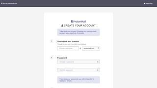
                            2. Signup | ProtonMail