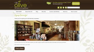 
                            1. Signup Successful - We Olive