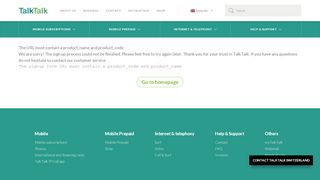 
                            8. Signup - TalkTalk - TalkTalk.ch