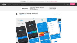 
                            6. Signup UI for Bloggers on Blogmint by Neha Vaswani | Dribbble ...