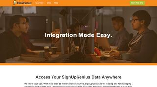 
                            10. SignUpGenius API