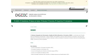 
                            2. SIGO - Direção-Geral de Estatísticas da Educação e Ciência