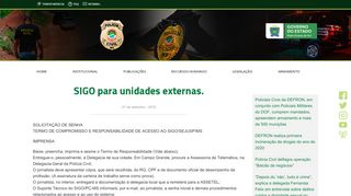 
                            3. SIGO para unidades externas. | POLÍCIA CIVIL