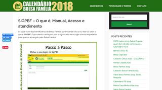 
                            9. SIGPBF → 【Acesso Restrito Web, MDS e SICON Bolsa Família】