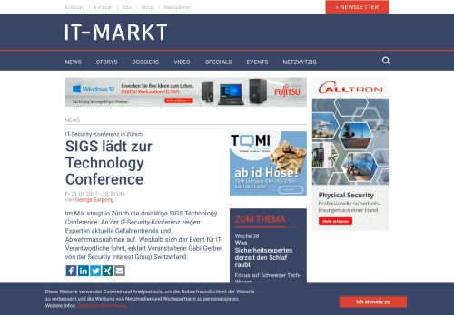 
                            12. SIGS lädt zur Technology Conference | IT-Markt