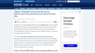 
                            7. ¿Sigues utilizando una cuenta de correo @terra.com? Ojo que el ...