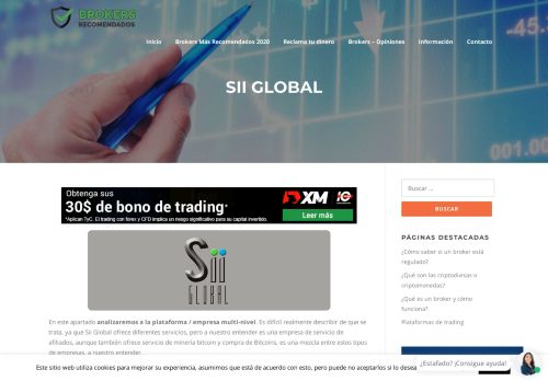 
                            9. ️Sii Global    : comentarios y reseña - Brokers Recomendados