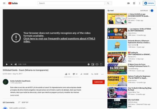 
                            6. SIIGlobal Estafa - Scam (Míneria no transparente) - YouTube