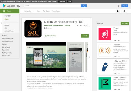 
                            8. Sikkim Manipal University - DE - Apps on Google Play