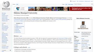 
                            13. Sikkim Manipal University - Wikipedia