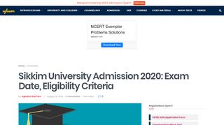 
                            13. Sikkim University Admission 2018 | AglaSem Admission