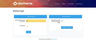 
                            2. Silahkan login - Oketheme.com