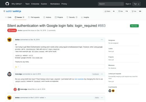 
                            5. Silent authentication with Google login fails: login_required · Issue ...