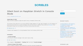 
                            3. Silent boot on Raspbian Stretch in Console Mode - Raspberry Pi