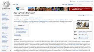 
                            6. Silicon Valley University - Wikipedia