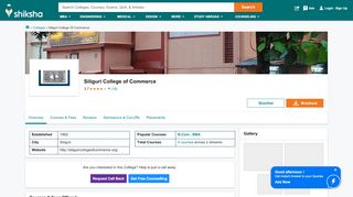 
                            4. Siliguri College of Commerce - Courses, Placement Reviews, Ranking ...
