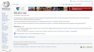 
                            6. Silk-glove sign - Wikipedia